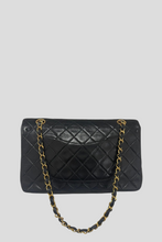 Load image into Gallery viewer, Black GHW Lambskin Medium Classic Double Flap Bag by Chanel
