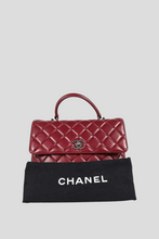 Load image into Gallery viewer, Bordeaux RHW Lambskin Large Trendy Top Handle Bag by Chanel
