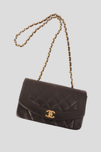 Load image into Gallery viewer, Black GHW Lambskin Diana Bag by Chanel
