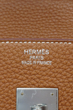 Load image into Gallery viewer, Gold PHW Birkin 35 Taurillon Clemence Leather Bag by Hermès
