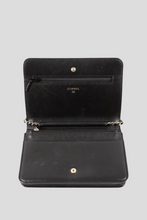 Load image into Gallery viewer, Black GHW Stitch Lambskin Wallet On Chain by Chanel
