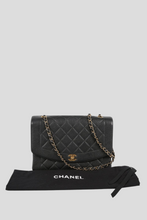 Load image into Gallery viewer, Black GHW Caviar Medium Diana Bag by Chanel
