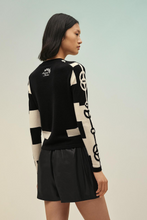 Load image into Gallery viewer, Black Cliquetis Intarsia Sweater Size 38 / UK 10 by Hermès
