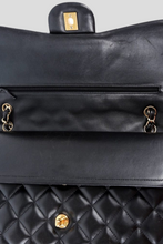 Load image into Gallery viewer, Black GHW Lambskin Jumbo Classic Double Flap Bag by Chanel
