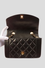 Load image into Gallery viewer, Black GHW Lambskin Diana Bag by Chanel
