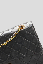 Load image into Gallery viewer, Black GHW Lambskin Medium Classic Double Flap Bag by Chanel
