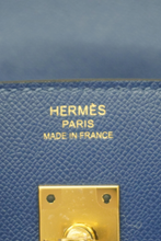 Load image into Gallery viewer, Blue France GHW Birkin 25 Sellier Madame Leather Bag by Hermès
