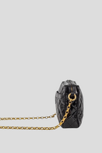 Load image into Gallery viewer, Black Patent Leather Chain Camera Shoulder Bag by Chanel
