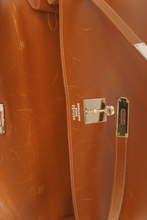 Load image into Gallery viewer, Gold PHW Kelly Sellier 35 Box Calf Bag by Hermès
