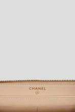 Load image into Gallery viewer, Beige GHW Caviar Classic Zip Around Wallet by Chanel
