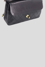 Load image into Gallery viewer, Black GHW Lambskin Medium Classic Double Flap Bag by Chanel
