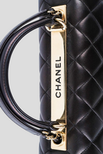 Load image into Gallery viewer, Black GHW Lambskin Large Trendy Top Handle Bag by Chanel
