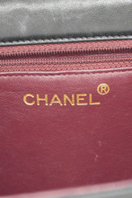 Load image into Gallery viewer, Black GHW Quilted Lambskin Matelasse Diana Single Flap Bag by Chanel
