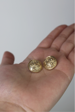 Load image into Gallery viewer, Gold Tone Monogram Clip On Earrings by Dior
