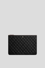 Load image into Gallery viewer, Black Caviar Classic Large Pouch by Chanel
