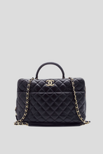 Load image into Gallery viewer, Black Trendy Large Bowling Bag by Chanel
