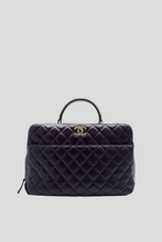 Load image into Gallery viewer, Black Trendy Large Bowling Bag by Chanel
