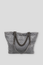 Load image into Gallery viewer, Grey Lambskin Leather Tote by Chanel
