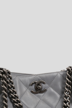 Load image into Gallery viewer, Grey Lambskin Leather Tote by Chanel
