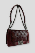 Load image into Gallery viewer, Burgundy Boy Bag Size Medium by Chanel
