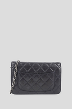 Load image into Gallery viewer, Dark Navy Classic Caviar Leather Wallet On Chain by Chanel
