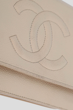 Load image into Gallery viewer, Beige Classic Caviar Leather Wallet On Chain by Chanel
