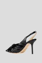 Load image into Gallery viewer, Black Annabell 85 Knotted Sling Back Pumps by Jimmy Choo
