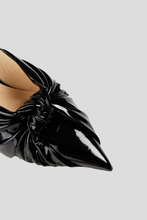 Load image into Gallery viewer, Black Annabell 85 Knotted Sling Back Pumps by Jimmy Choo
