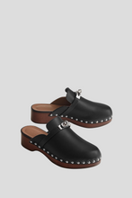 Load image into Gallery viewer, Black Carlotta Mule Size 38 / UK 5 by Hermès
