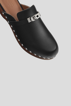 Load image into Gallery viewer, Black Carlotta Mule Size 38 / UK 5 by Hermès
