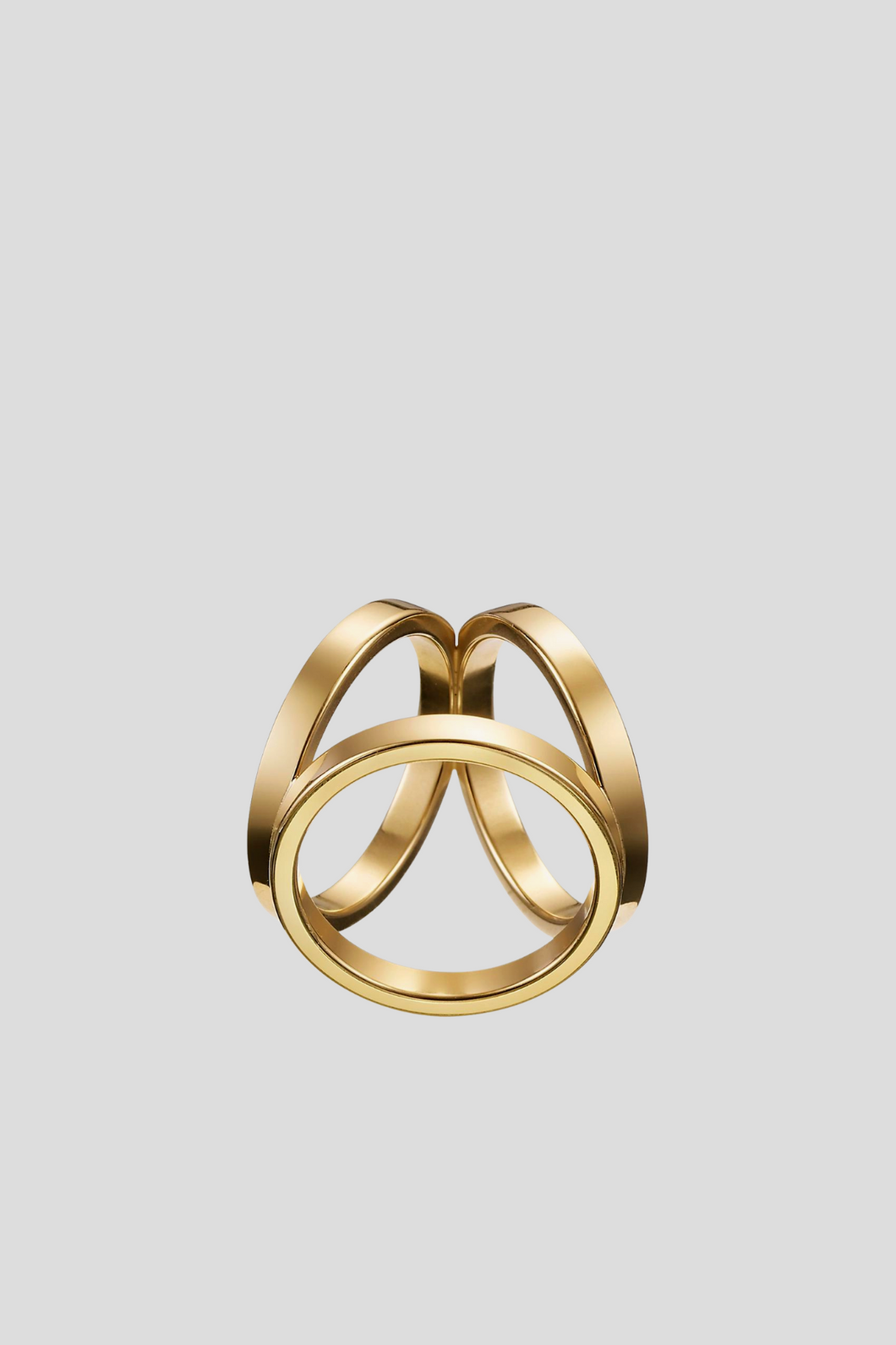 Gold Trio Scarf Ring by Hermès