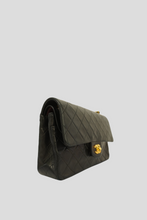 Load image into Gallery viewer, Black Lambskin Classic Double Flap Bag by Chanel
