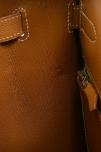 Load image into Gallery viewer, Gold Kelly Sellier 35 Courchevel Leather Bag by Hermès
