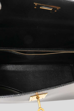 Load image into Gallery viewer, Black GHW Kelly Sellier 32 Box Calf Bag by Hermès
