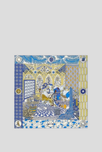 Load image into Gallery viewer, Blue La Danse Des Amazones Silk Scarf by Hermès
