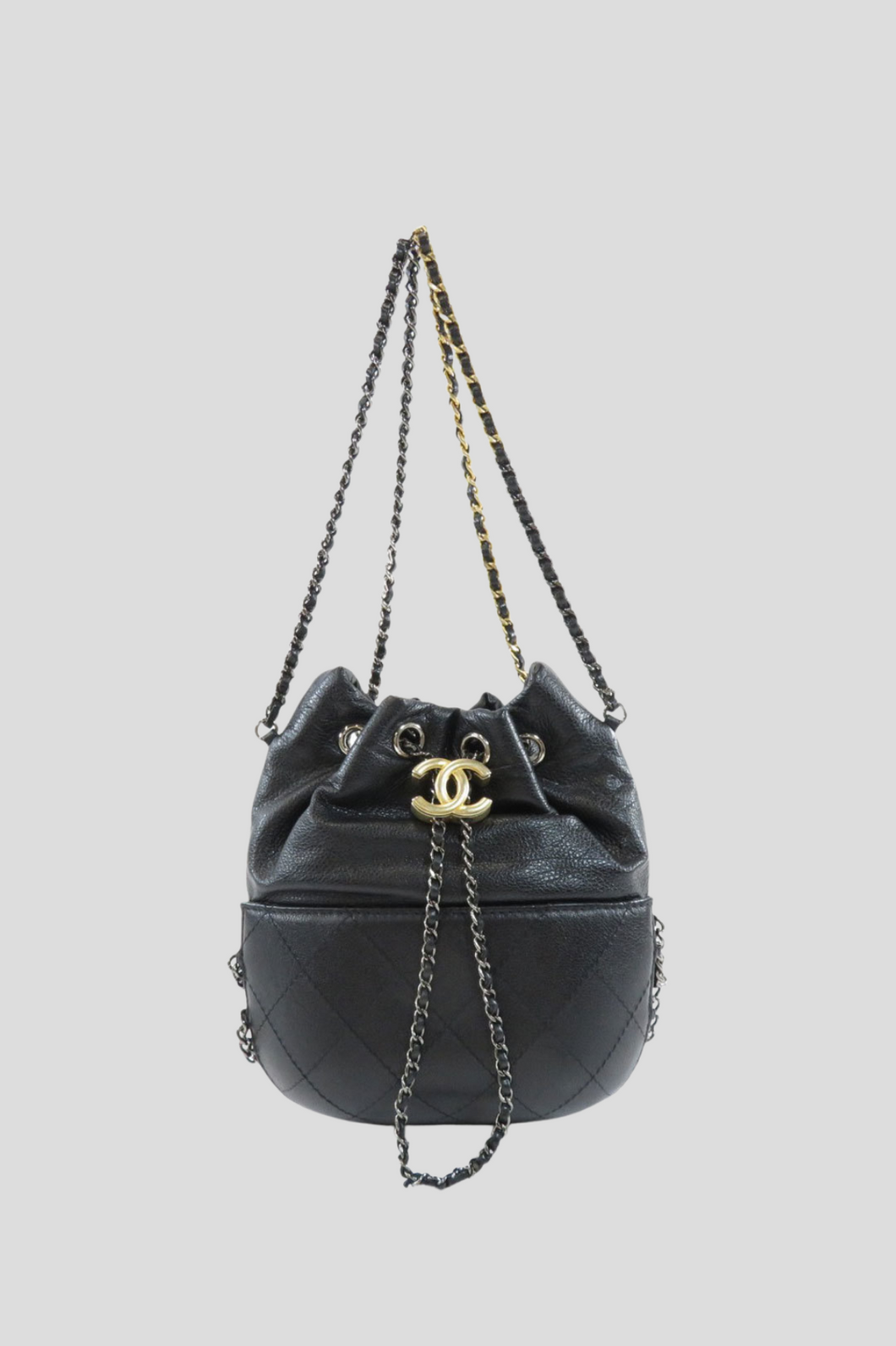 Black Coco Bucket Bag by Chanel