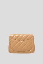 Load image into Gallery viewer, Beige Patent Leather Mini Flap Bag by Chanel
