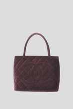 Load image into Gallery viewer, Bordeaux Suede Reprint Tote Bag by Chanel
