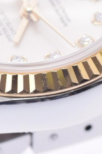 Load image into Gallery viewer, Datejust Silver Diamond Dial 18K Yellow Gold and Stainless Steel Watch by Rolex
