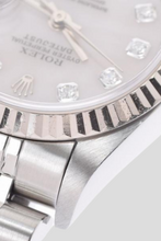 Load image into Gallery viewer, Datejust White Shell Diamond Dial 18K White Gold and Stainless Steel Watch by Rolex
