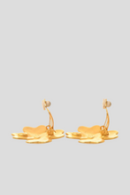 Load image into Gallery viewer, Gold Coco Clover Statement Clip On Earrings by Chanel
