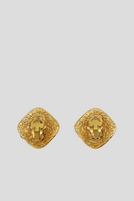 Load image into Gallery viewer, Gold Coco Statement Clip On Earrings by Chanel
