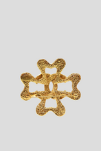 Load image into Gallery viewer, Gold Coco Clover Pin Brooch by Chanel
