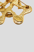 Load image into Gallery viewer, Gold Coco Clover Pin Brooch by Chanel
