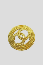 Load image into Gallery viewer, Gold Coco Chain Pin Brooch by Chanel
