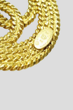 Load image into Gallery viewer, Gold Coco Chain Pin Brooch by Chanel
