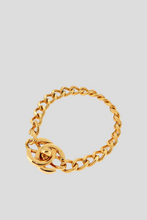 Load image into Gallery viewer, Gold Coco Turnlock Chain Bracelet by Chanel
