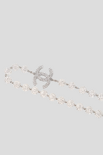 Load image into Gallery viewer, Crystal Encrusted CC Necklace by Chanel
