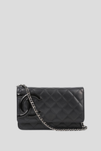 Load image into Gallery viewer, Black Cambon Wallet On Chain by Chanel
