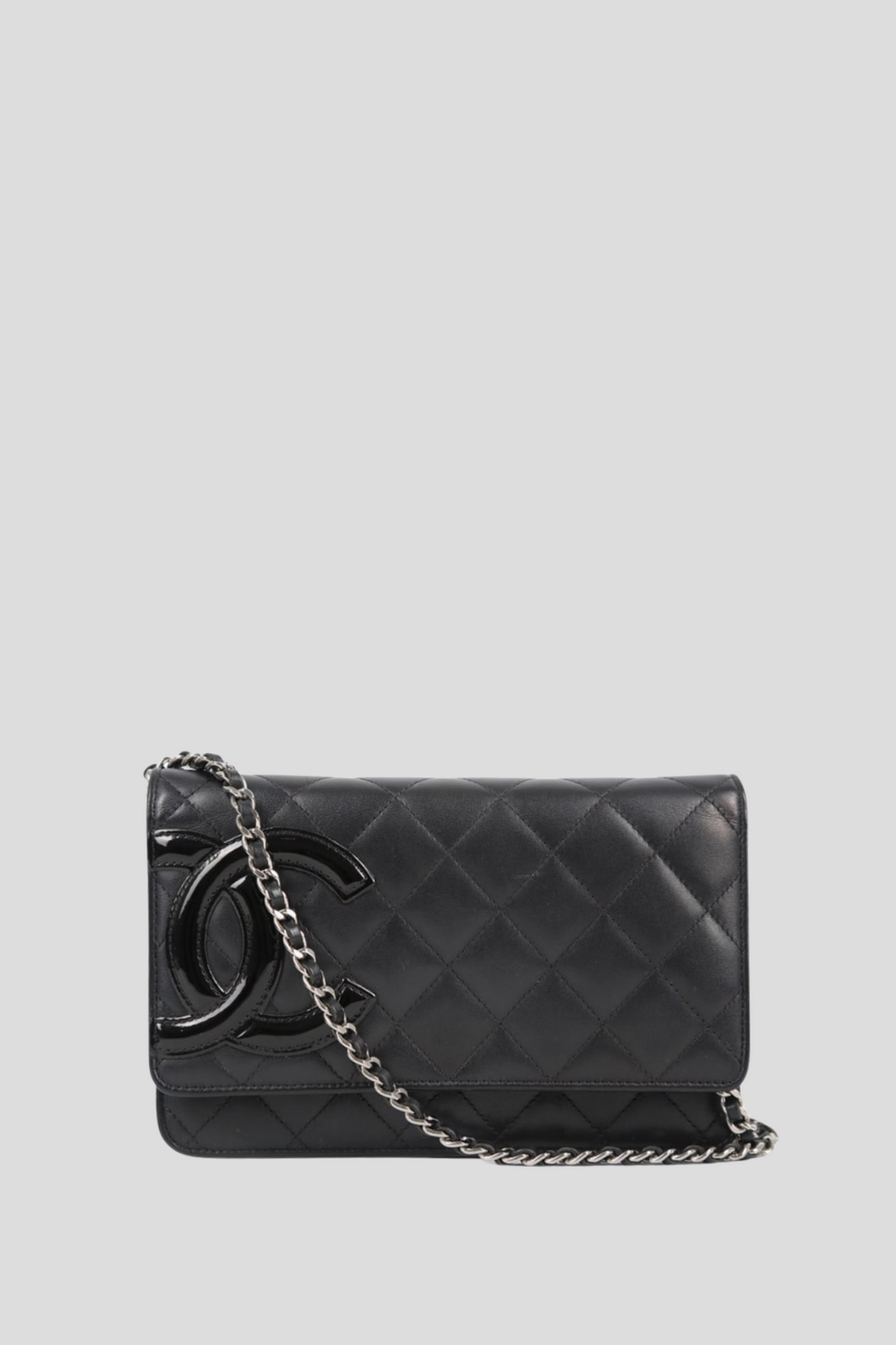 Black Cambon Wallet On Chain by Chanel